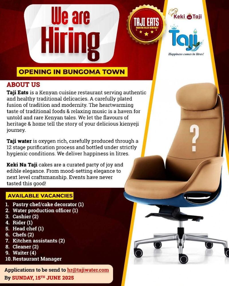 Jobs at Taji Eats